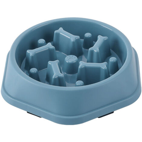 Gamelle bleue pour chien, gamelle anti-ballonnements, gamelle interactive