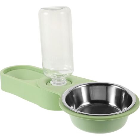 Gamelle Chat Double Acier Inoxydable Détachable Distributeur Automatique