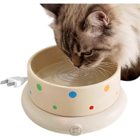 Gamelle chauffante pour animaux de compagnie comme les