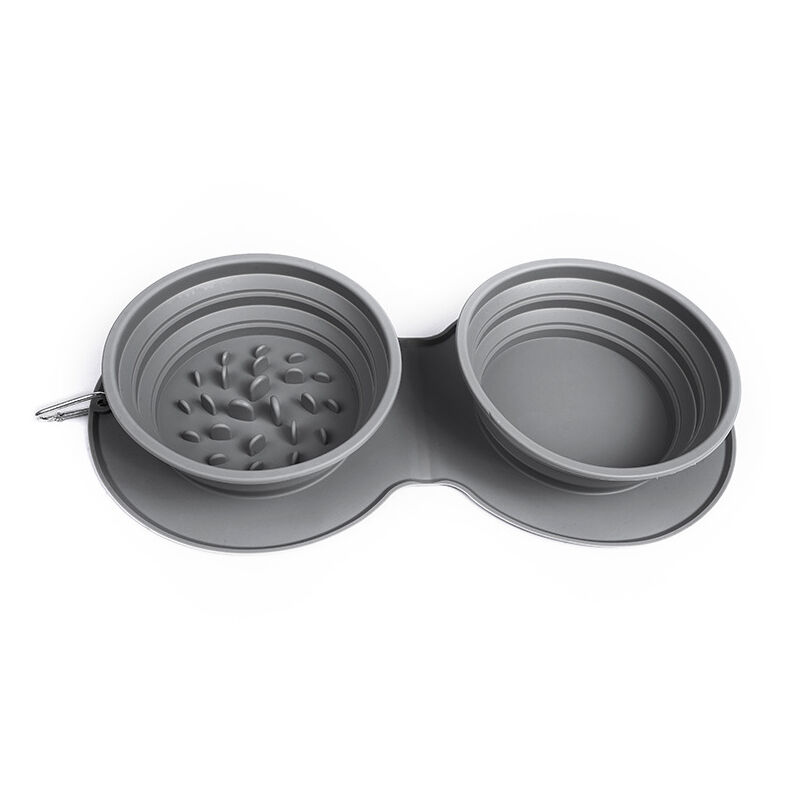 Ensoleille - Gamelle Chien Pliable Silicone, Gamelle Pliable Chien, Gamelle Chien Voyage Pliable, Bol de Voyage Chien, Gamelle Pliable pour Chat,