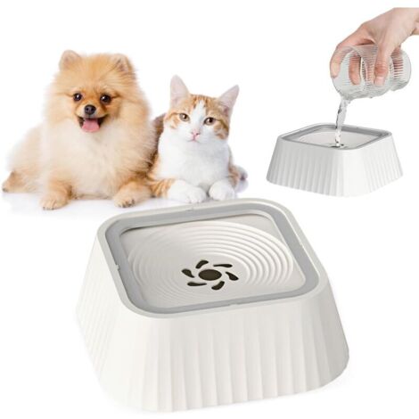 Gamelle d'eau pour chien de 1,3 l sans renversement,gamelle d'eau pour chien, gamelle flottante anti-éclaboussures, gamelle anti-fuite pour chien