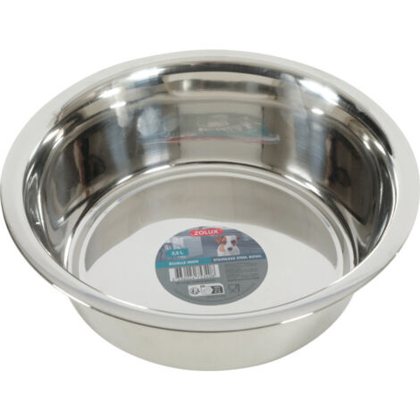 Gamelle Ecuelle inox 2.5 litres pour chien - zolux