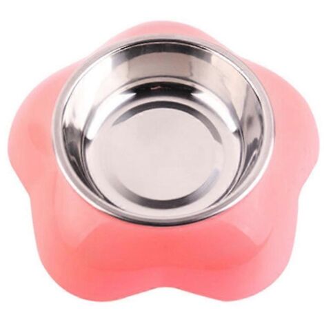 Gamelle en acier inoxydable pour chien et chat, support en plastique pour nourriture et eau, distributeurs de croquettes pour animaux