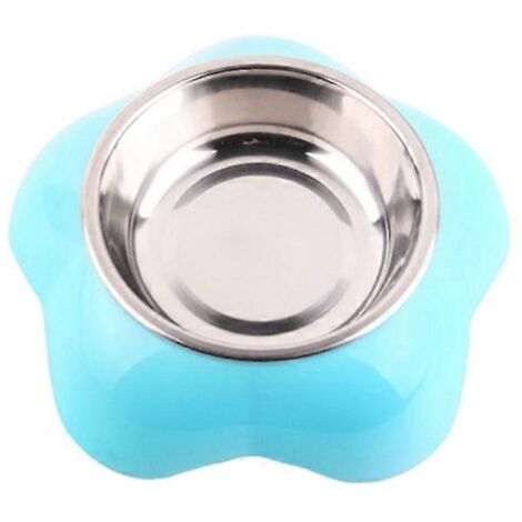 Gamelle en acier inoxydable pour chien et chat, support en plastique pour nourriture et eau, distributeurs de croquettes pour animaux