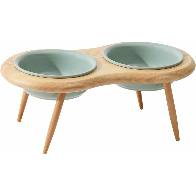 Gamelle en céramique pour chat, gamelle réglable pour nourriture pour chat, gamelle surélevée et inclinée pour chat, fournitures pour animaux