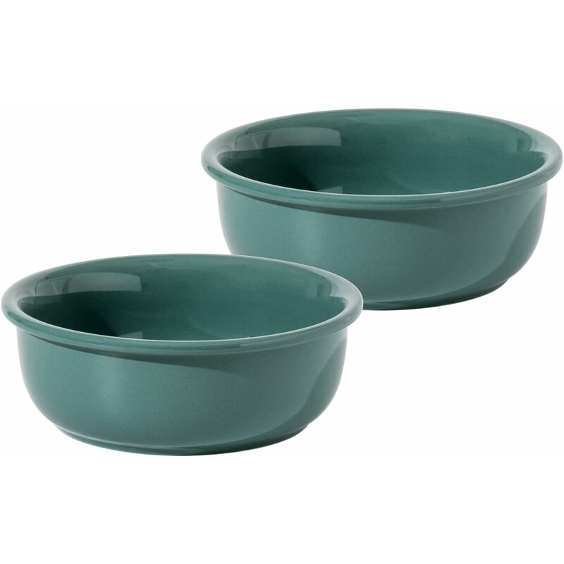 Gamelle en céramique pour chat, nourriture et eau pour chat, fournitures pour animaux de compagnie (600 ml, vert foncé)