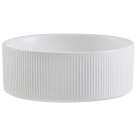 Gamelle en céramique pour chien - Bol robuste et durable pour nourriture et eau, compatible lave-vaisselle, blanc moderne