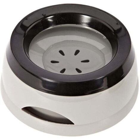 Gamelle Flottante Anti-Débordement et Anti-Étouffement pour Chien, Chat, Chiot (Gris)