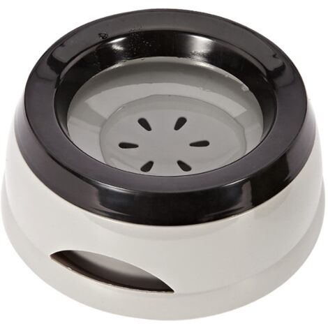 Gamelle flottante pour animal domestique, anti-débordement, anti-étouffement, anti-déversement, pour chien, chat, chiot (gris)