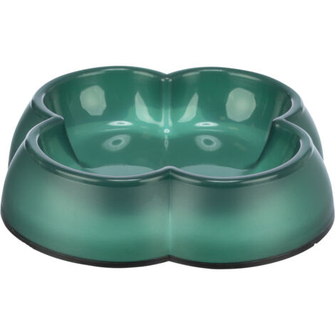 Gamelle plastique forme  trèfle 0.25 litre ø 12 cm  coloris divers pour chat et chien - Trixie
