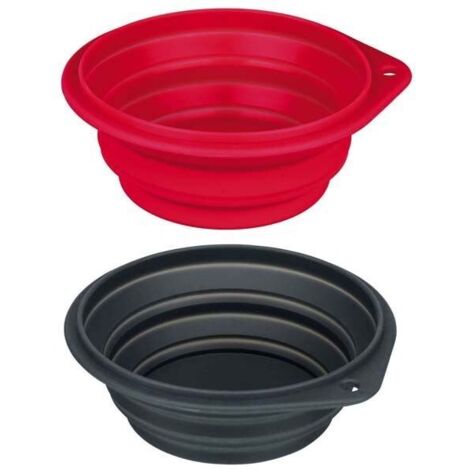 Gamelle pliable  silicone Écuelle de voyage, 2 litre  pour chien  couleur aléatoire - Trixie