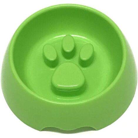 Gamelle pour animaux de compagnie, gamelle anti-étouffement pour chien, gamelle en plastique pour chat, gamelle pour chien avec empreintes de pattes