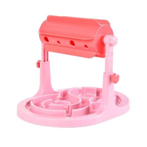 Gamelle pour chat, jouet pour animaux de compagnie qui fuit, bol à nourriture pour chat et chien, dispositif à roulettes qui fuit, dispositif éducatif pour alimentation lente