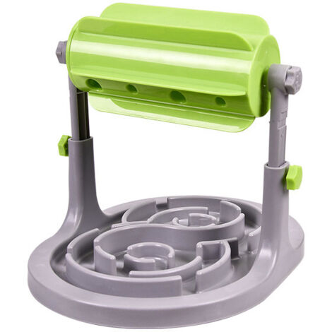 Gamelle pour chat, jouet pour animaux de compagnie qui fuit, bol à nourriture pour chat et chien, dispositif à roulettes qui fuit, dispositif éducatif pour alimentation lente