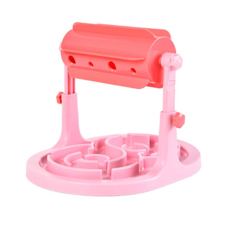 Gamelle pour chat, jouet pour animaux de compagnie qui fuit, bol à nourriture pour chat et chien, dispositif à roulettes qui fuit, dispositif éducatif pour alimentation lente