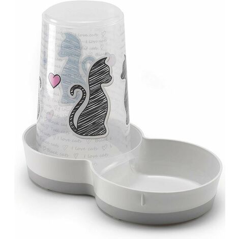 Gamelle pour chien et chat avec base antidérapante et anti-moisissure Con Amore line