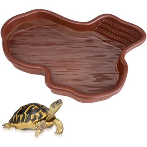 Gamelle Reptile,Reptile Growth Accessoire Terrarium,Grand Bol d'eau pour Reptiles,Bol de Nourriture pour Reptiles,bac de Bain pour Nourriture et Eau,pour Animaux de Compagnie,Tortue,lézard