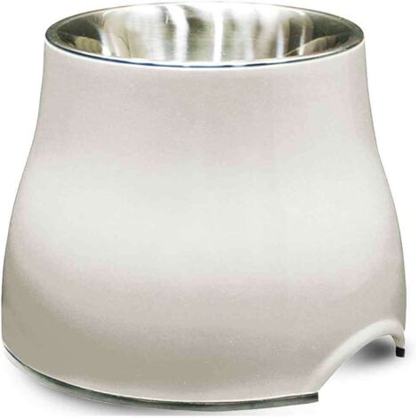 Gamelle surélevée antidérapante en acier inoxydable – Pour chiens et chats, design ergonomique haute gamme Super (Supu), réduit les tensions cervicales
