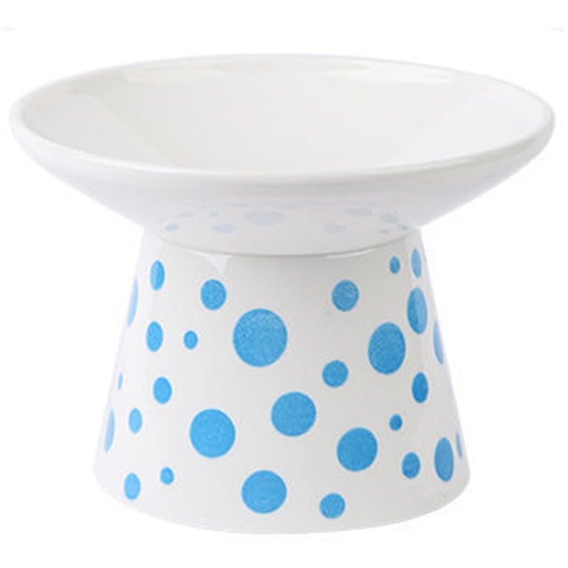 Feiyue - Gamelle surélevée extra large en céramique pour chat, gamelle surélevée pour nourriture et eau, anti-vomissements pour chats d'intérieur