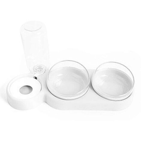 Gamelle surélevée pour chat, anti-débordement, inclinée, durable, détachable, anti-renversement, bol pour chien, set eau et nourriture sans fuite.