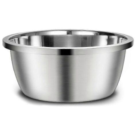 Gamelles en acier inoxydable pour chien, design stable et anti-déversement, lavable au lave-vaisselle - 20 cm.