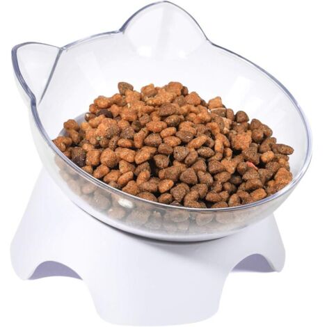 Gamelles inclinées anti-déversement pour chat, ensemble de gamelles surélevées pour chat et chiot, contenant environ 1 tasse de nourriture