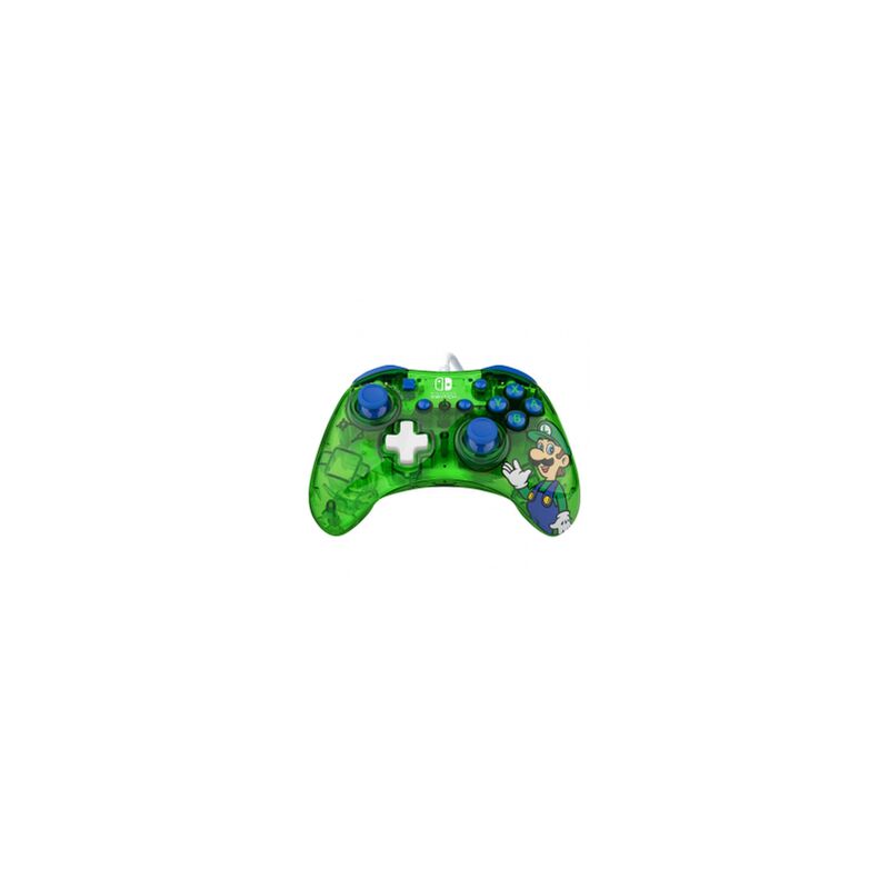 Image of Controller Gamepad SWITCH Luigi Rock Candy Wired Green e Blue PDP 500 181 LUI