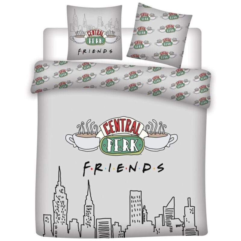 Parure de lit double réversible Friends - Central Perk - 220 cm x 240 cm