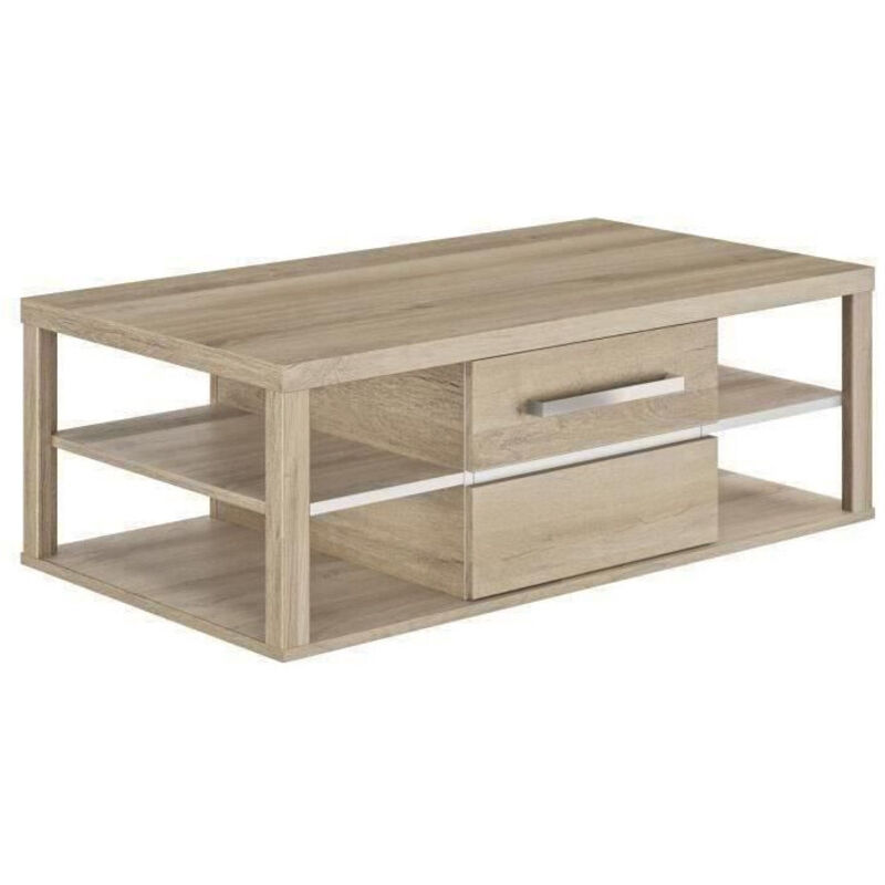 Les Tendances - Table basse 1 porte - Chêne Krönberg clair Les Tendances - Table basse 1 porte - Chêne Krönberg clair