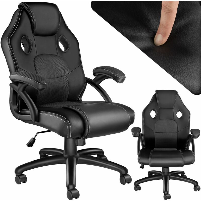Gaming chair - Racing Mike - office chair, computer chair, ergonomic chair - black