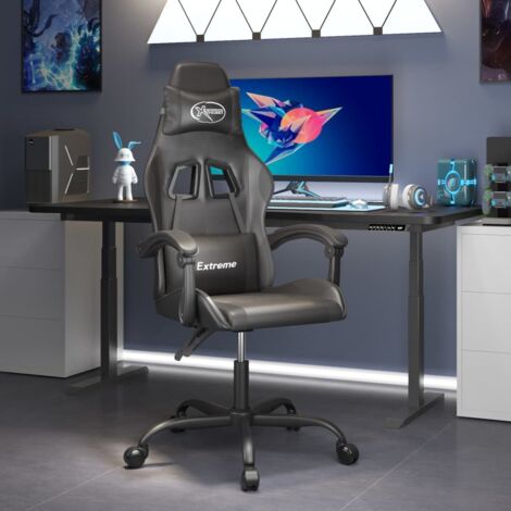 Gaming-Stuhl Schwarz Kunstleder vidaXL