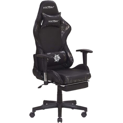 Gaming Stuhl VICTORY Kunstleder Dunkelgrau