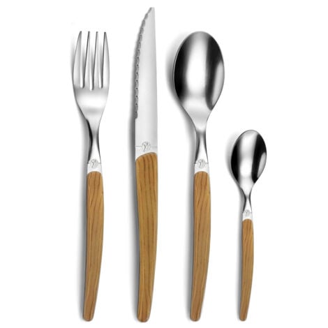 PRADEL ESSENTIEL Gamma Nature Bois clair - Coffret 24 pièces