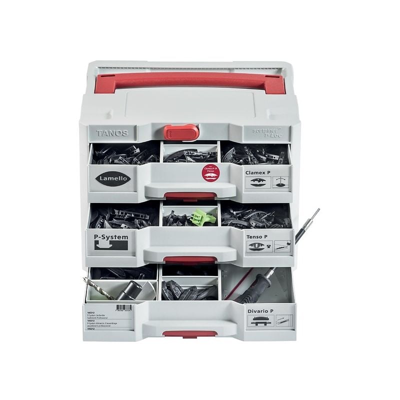 Kit d'assortiment d'éléments d'assemblage P-System 'Professionnel' Lamello