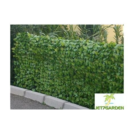 Haie artificielle Feuilles de Rosier  (Dimensions : 1,50 m x 3 m )