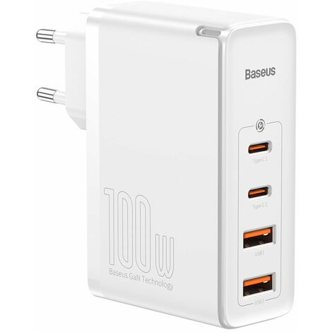 GaN2 Pro USB-Schnellladegerät USB-C QC PD 100 W Weiß