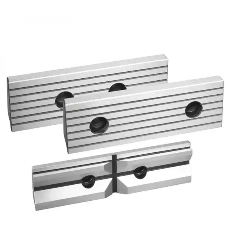 Fervi - M011/125GR Ganasce rigate di ricambio per morse 125x40 mm
