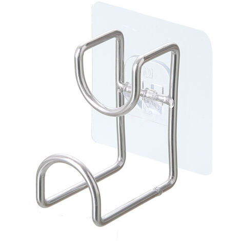 [Gancho adhesivo de pared] – Gancho versátil de acero inoxidable para fregadero – Fácil instalación sin taladros – 1 gancho + 1 tira adhesiva – Para baño, oficina y cocina