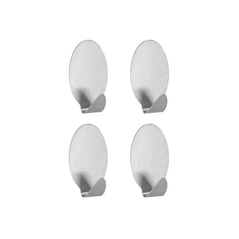 

Gancho adhesivo liliput acero inoxidable, 4 piezas