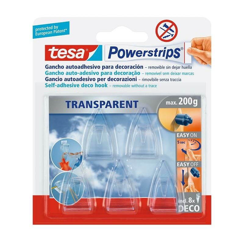 

Gancho Adhesivo Powerstrips Transparente