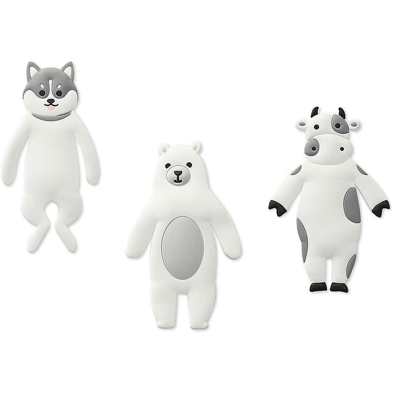 

Abcrital - Gancho autoadhesivo para mascotas, Perchero adhesivo de 3 piezas Patere Toalla seca sin taladro Accesorio para refrigerador Cocina Baño