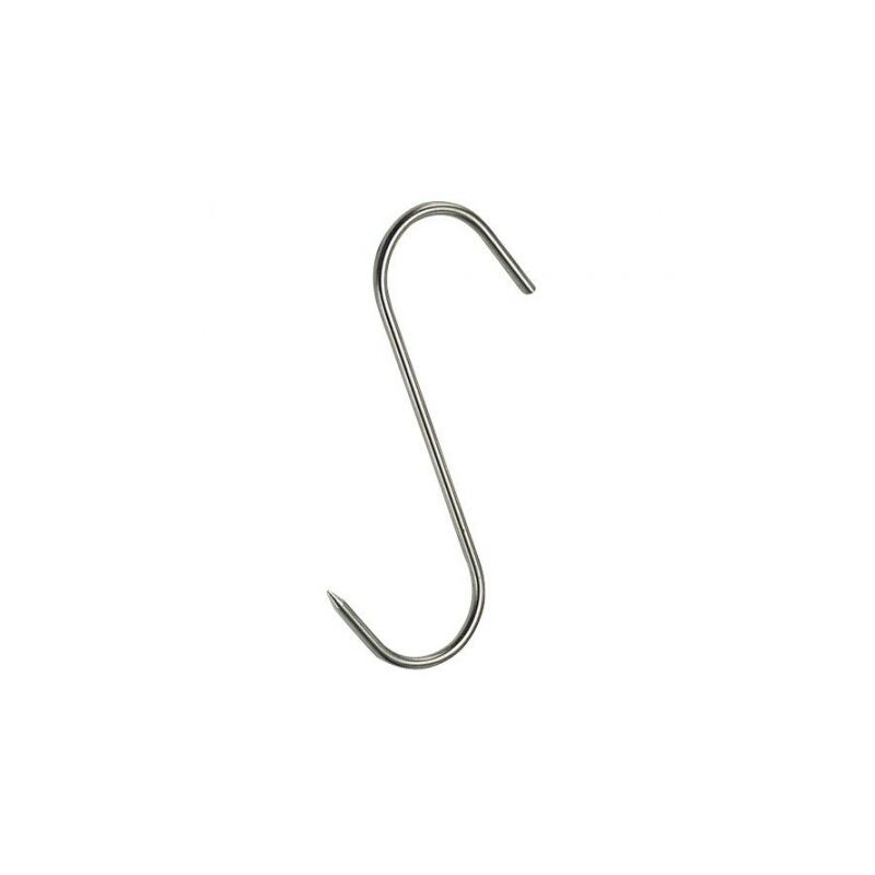 

Gancho carnicero inoxidable nº 3 de 140 x 5 x 44 mm.