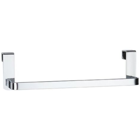 GANCHO COLGADOR DE TOALLA PARA PUERTA DE ACERO CROMADO 25 CM