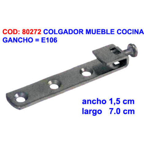 Gancho Colgador para Mueble de Cocina E106
