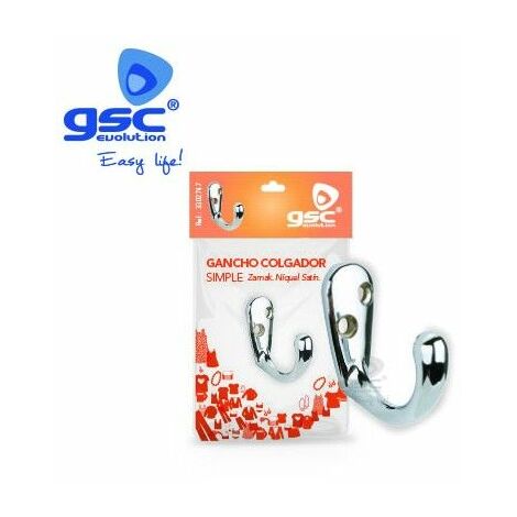 Gancho colgador simple Zamack brillo GSC 003802747