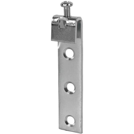 gancho colgador zincado con tornillo regulador   caja 100 unid.