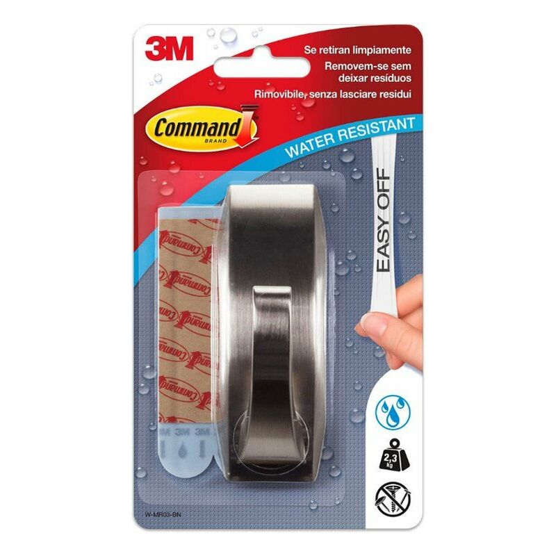 

3m Espa¾a,s.l. - GANCHO COMMAND NIQUEL GRANDE RESISTENTE AL AGUA