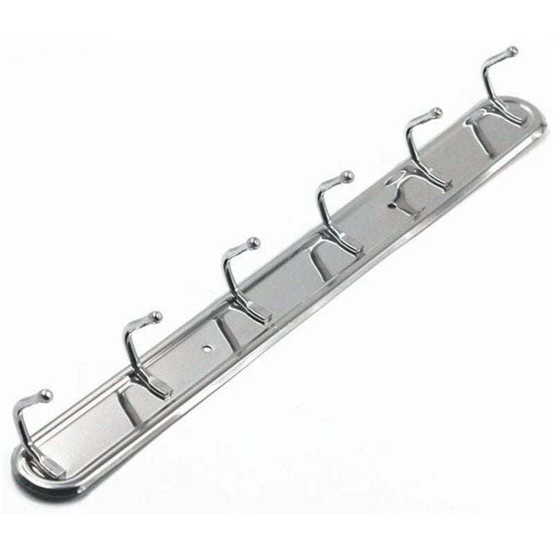 

Abcrital - Gancho de acero inoxidable con 6 líneas de gancho, utensilios para utensilios de cocina, accesorios de baño, herramientas, estampado y