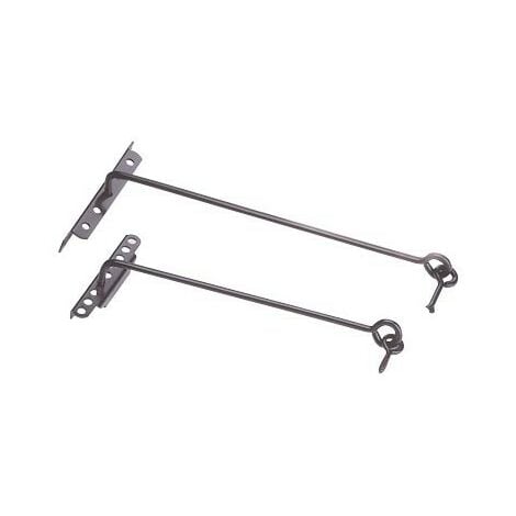 VP MERMIER Gancho de cremallera con mango Ø8 x 330mm BOURG MERMIER para atornillar - Cataforesis negra - M-320332