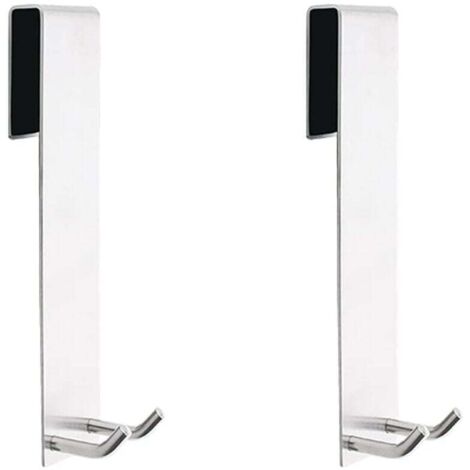 Gancho de ducha KZQ de acero inoxidable, gancho para puerta de ducha, gancho para puerta de ducha de cristal, gancho de ducha sin taladrar, para colgar toallas y albornoces